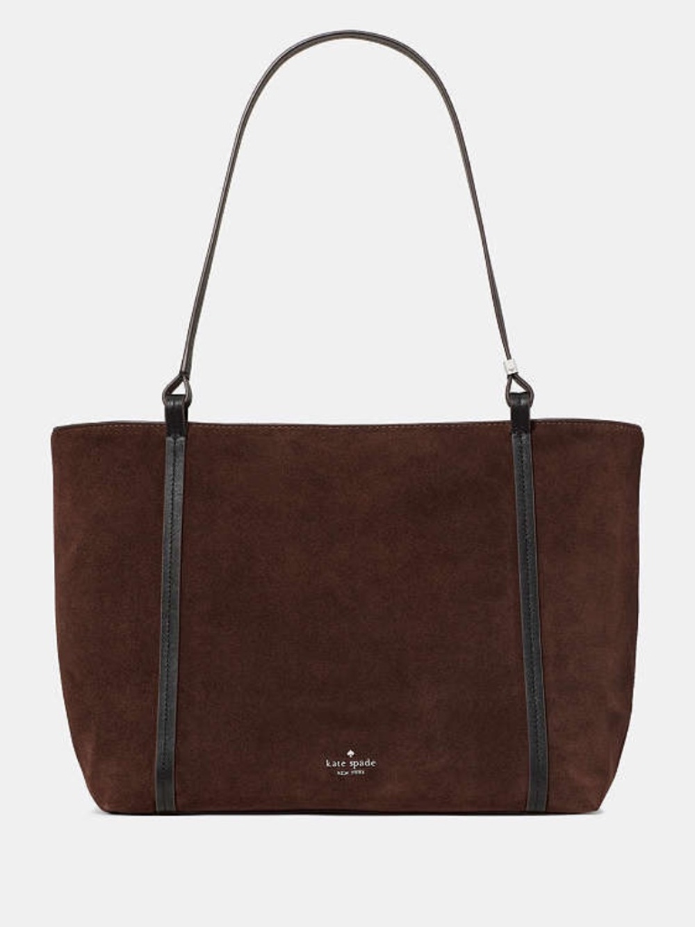 Kate Spade Marlowe Suede Tote Bag Hot Fudge Multi